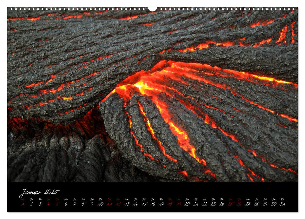 Kilauea Volcano Hawaii - Auf den Spuren von Feuergöttin Pele (CALVENDO Premium Wandkalender 2025)