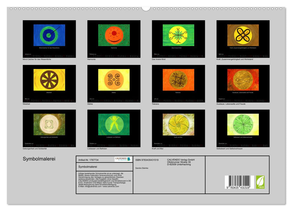 Symbolmalerei (CALVENDO Premium Wandkalender 2025)