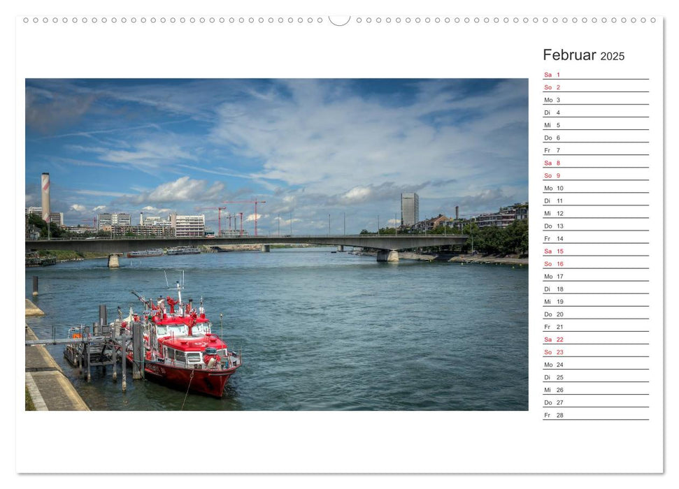 Basel, eine Stadt am Rhein (CALVENDO Premium Wandkalender 2025)