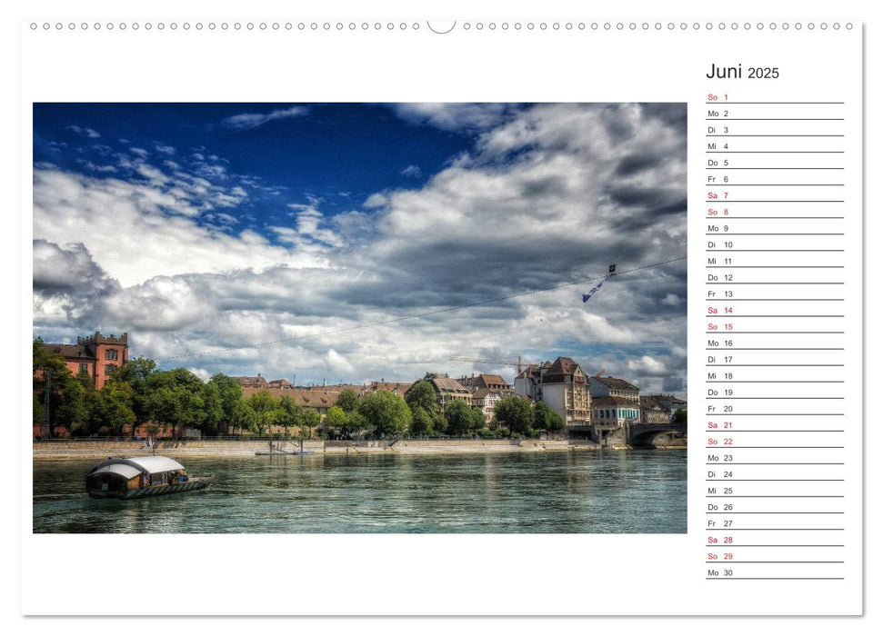 Basel, eine Stadt am Rhein (CALVENDO Premium Wandkalender 2025)