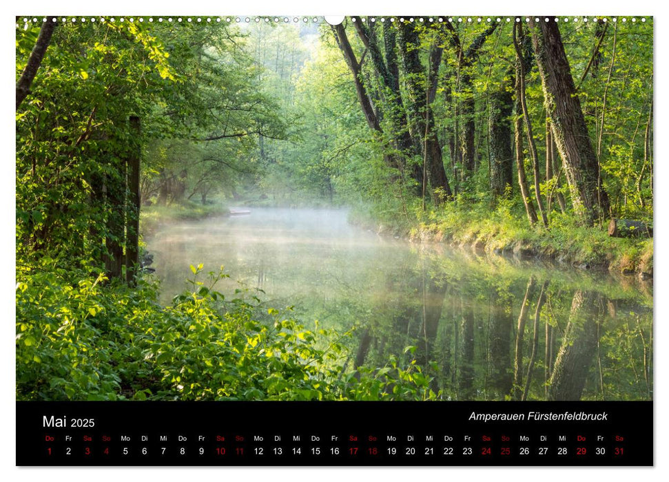 Die Amper - Ansichten eines bayerischen Flusses (CALVENDO Wandkalender 2025)