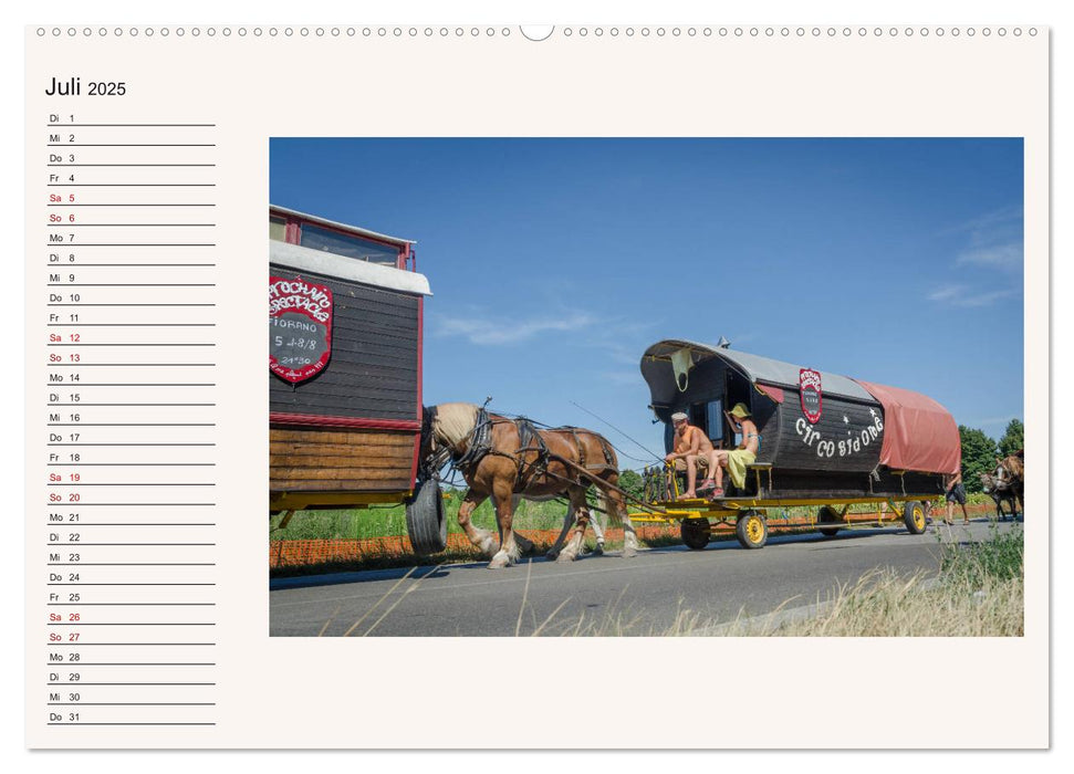 Zirkus Bidon - Nostalgische Reise (CALVENDO Premium Wandkalender 2025)