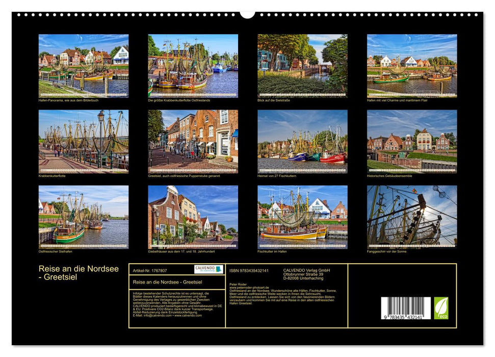 Reise an die Nordsee - Greetsiel (CALVENDO Premium Wandkalender 2025)