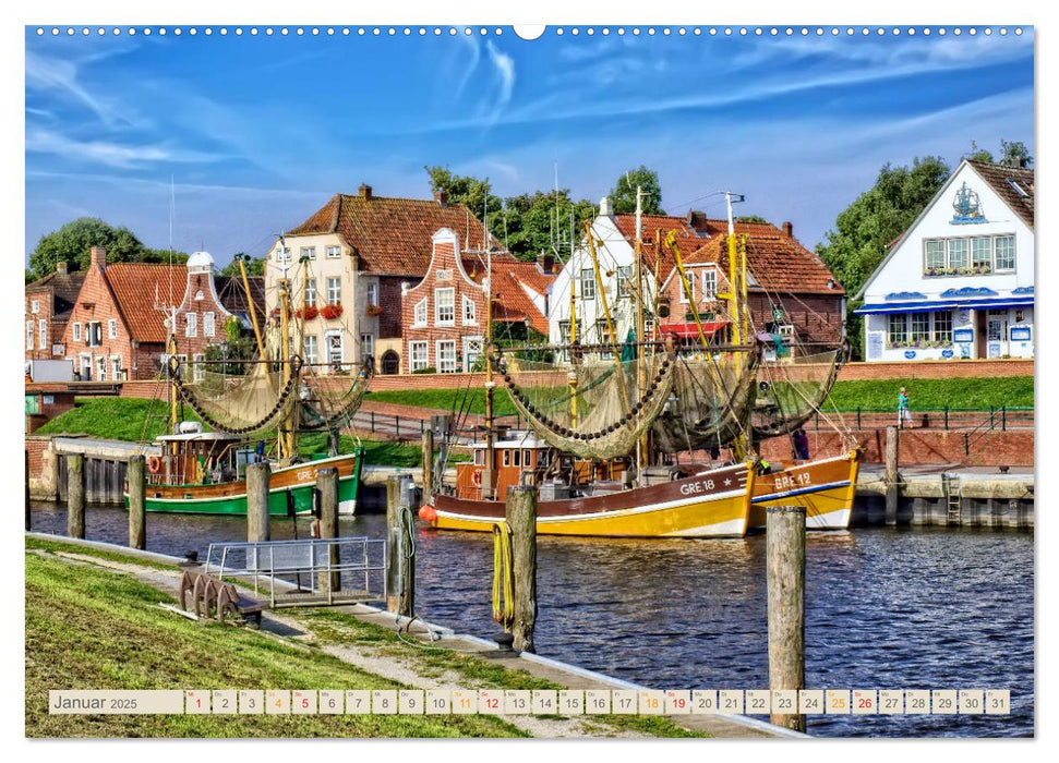 Reise an die Nordsee - Greetsiel (CALVENDO Premium Wandkalender 2025)