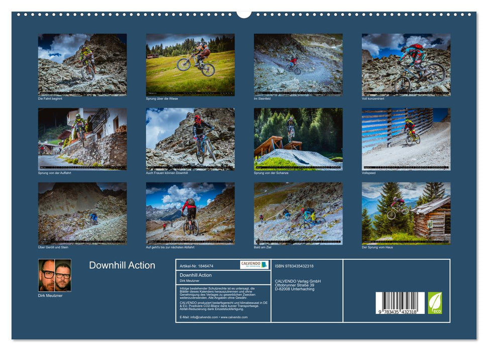 Downhill Action (CALVENDO Premium Wandkalender 2025)