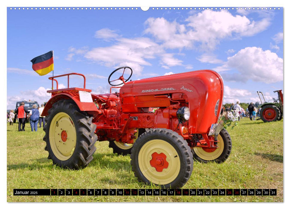 Schleppertreff auf dem Heersberg in Burgfelden (CALVENDO Premium Wandkalender 2025)