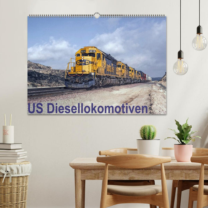 US Diesellokomotiven (CALVENDO Wandkalender 2025)