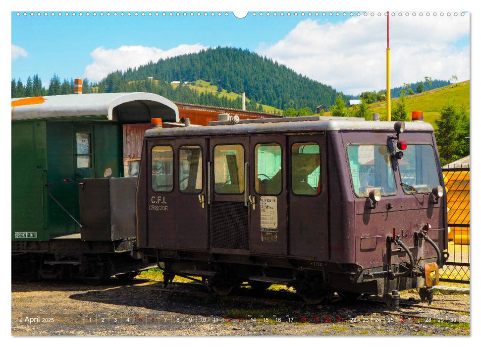 Waldbahnen in Rumänien - Die letzten Mocanitas (CALVENDO Premium Wandkalender 2025)