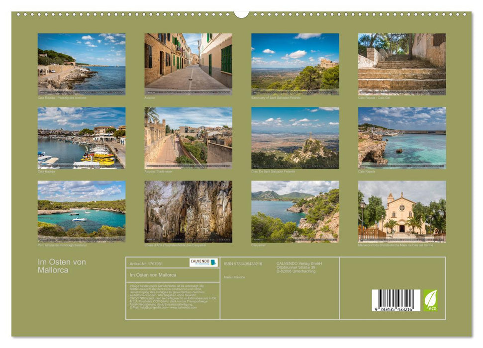 Im Osten von Mallorca (CALVENDO Premium Wandkalender 2025)