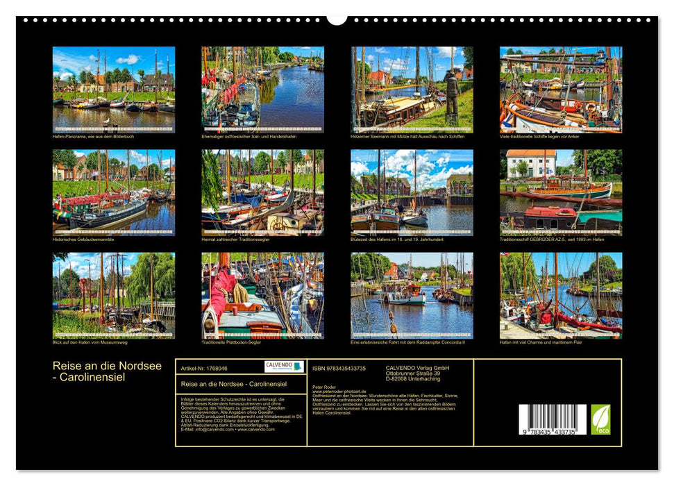 Reise an die Nordsee - Carolinensiel (CALVENDO Premium Wandkalender 2025)