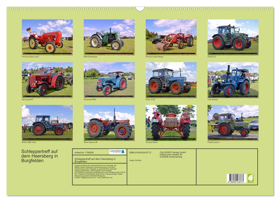 Schleppertreff auf dem Heersberg in Burgfelden (CALVENDO Wandkalender 2025)