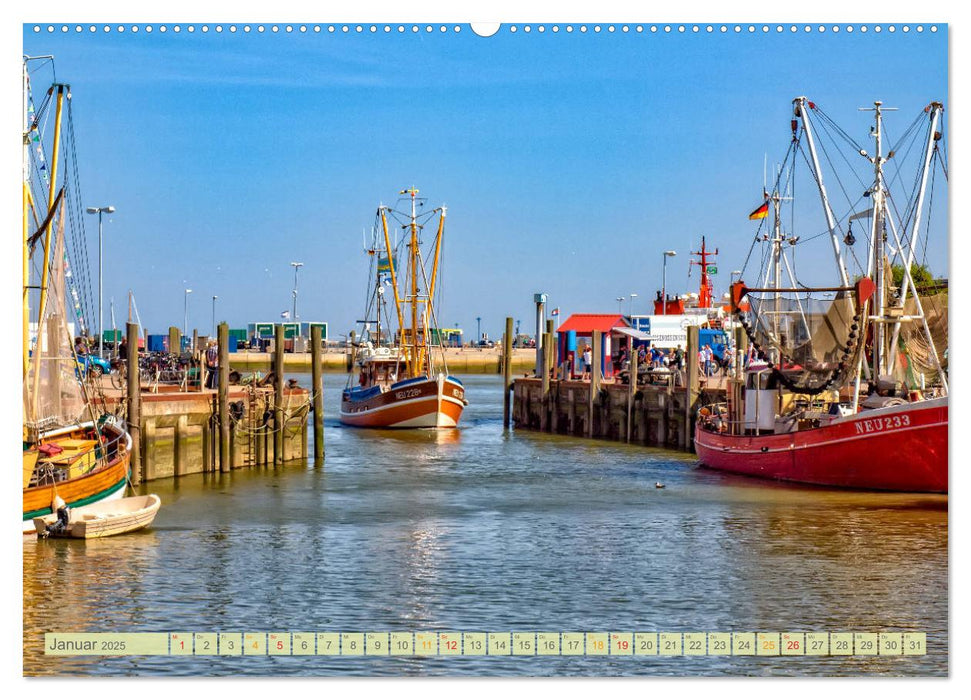 Reise an die Nordsee - Neuharlingersiel (CALVENDO Premium Wandkalender 2025)