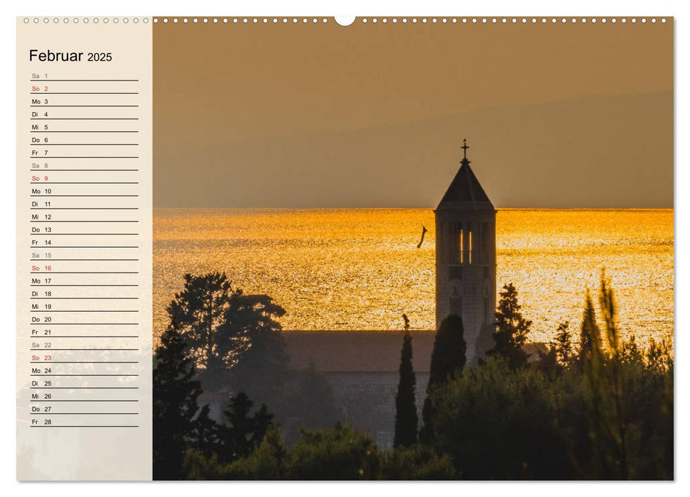 Dalmatien - Sonne, Strand und mehr (CALVENDO Wandkalender 2025)