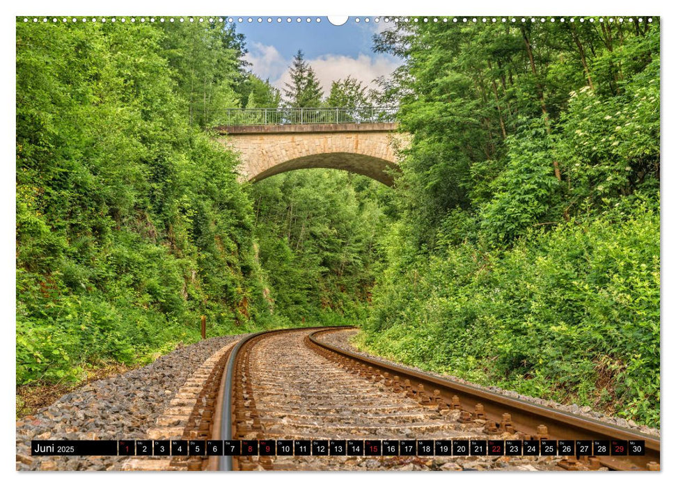 Brücken des Landkreises Sonneberg (CALVENDO Premium Wandkalender 2025)