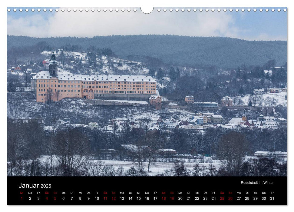 Rudolstadt bei Tag und Nacht (CALVENDO Wandkalender 2025)