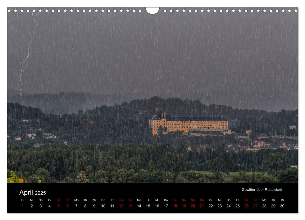 Rudolstadt bei Tag und Nacht (CALVENDO Wandkalender 2025)