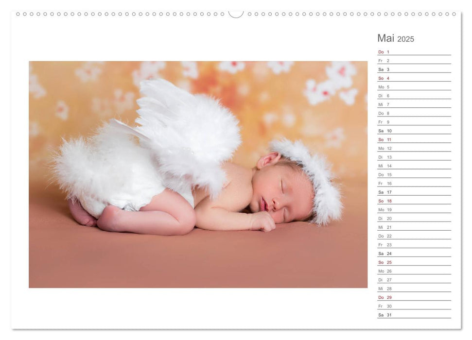 Aller Anfang ist klein - Babykalender mit Noah (CALVENDO Premium Wandkalender 2025)