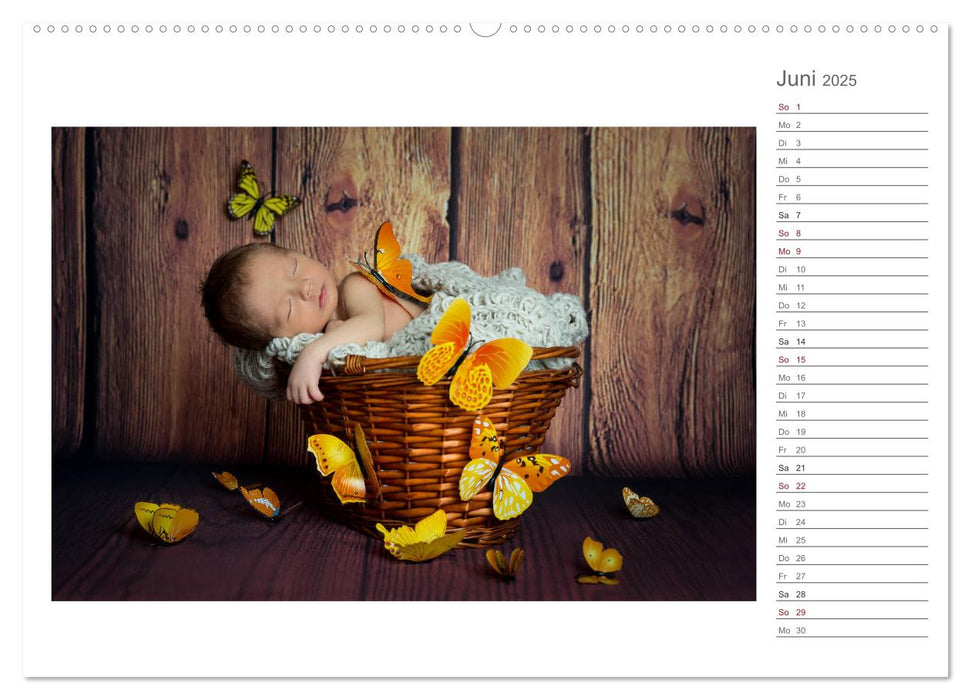 Aller Anfang ist klein - Babykalender mit Noah (CALVENDO Premium Wandkalender 2025)