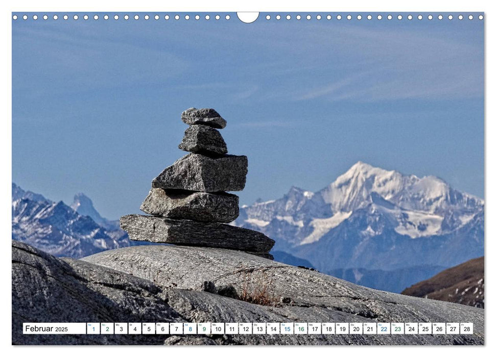 Stein auf Stein. Das Geheimnis der Steinmännchen (CALVENDO Wandkalender 2025)