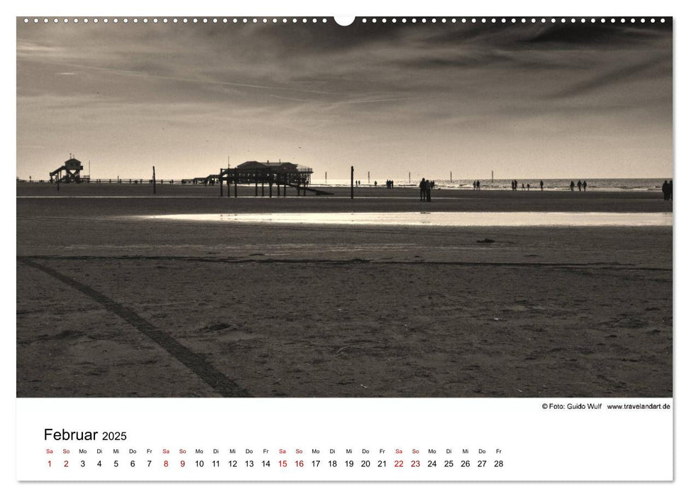 Sankt Peter-Ording. Ein Traum an der Nordsee (CALVENDO Premium Wandkalender 2025)