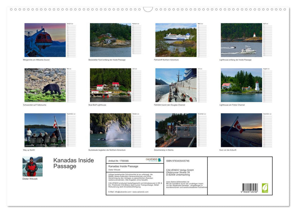 Kanadas Inside Passage (CALVENDO Wandkalender 2025)