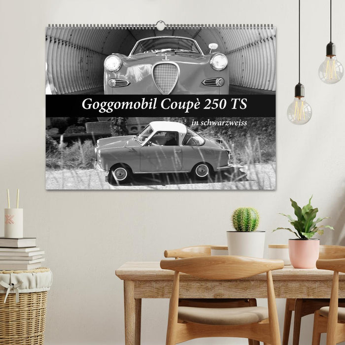 Goggomobil Coupè 250 TS in schwarzweiss (CALVENDO Wandkalender 2025)