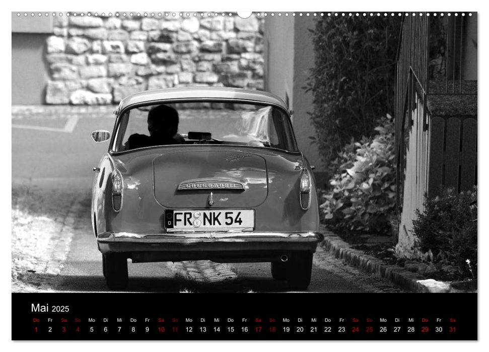 Goggomobil Coupè 250 TS in schwarzweiss (CALVENDO Wandkalender 2025)