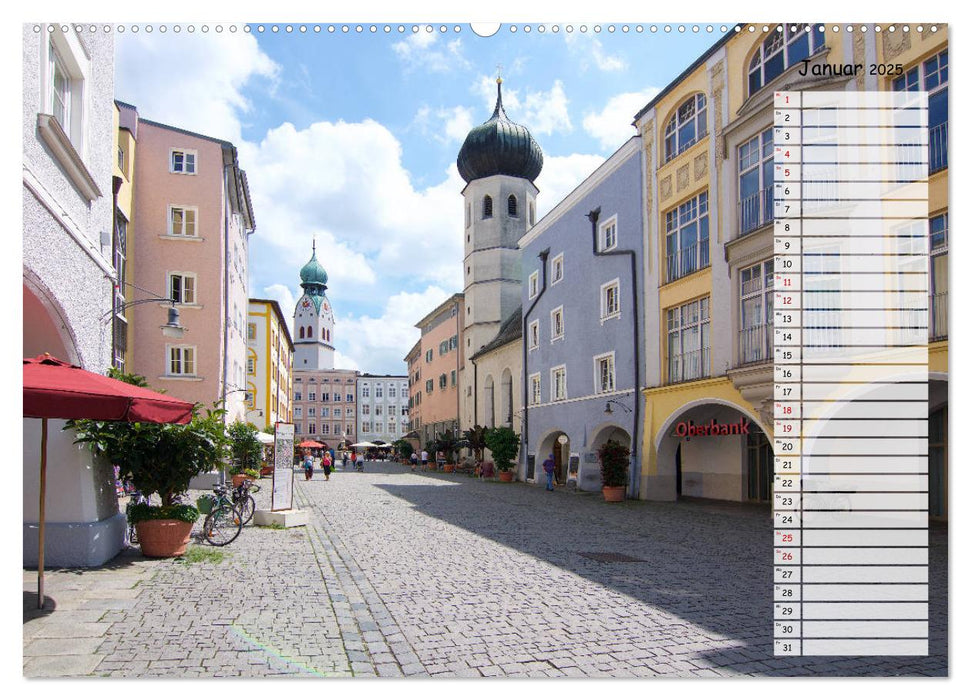 Eine Perle Oberbayerns - Rosenheim (CALVENDO Premium Wandkalender 2025)