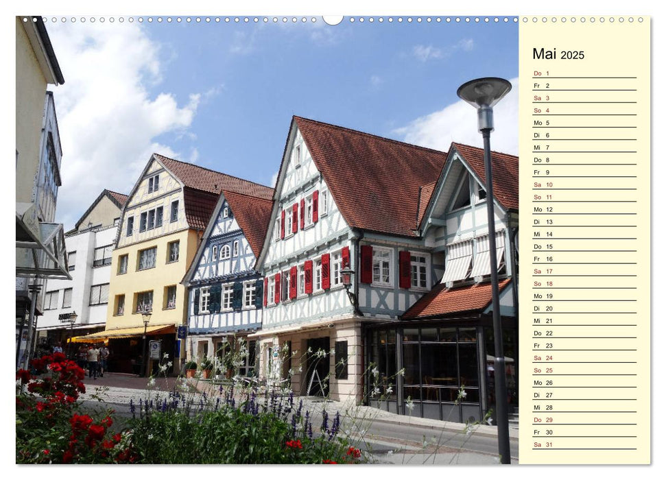 Unterwegs in Backnang (CALVENDO Premium Wandkalender 2025)