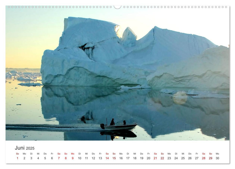 Grönland Bizarre Eiswelt um Ilulissat (CALVENDO Premium Wandkalender 2025)