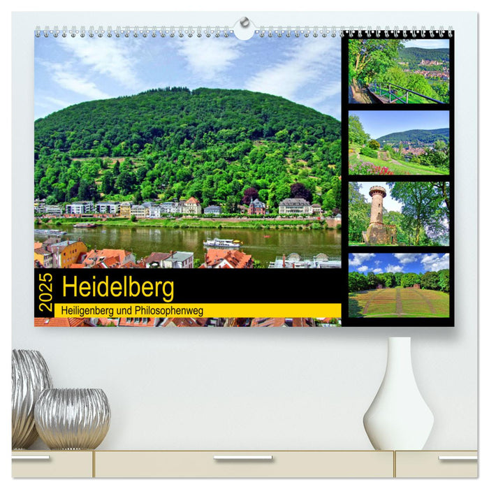 Heidelberg - Heiligenberg und Philosophenweg (CALVENDO Premium Wandkalender 2025)