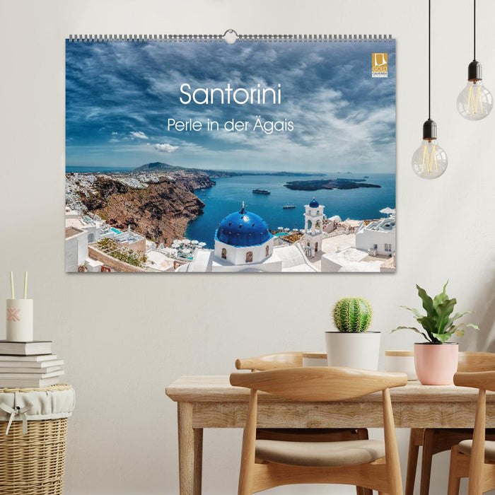 Santorini - Perle in der Ägais (CALVENDO Wandkalender 2025)