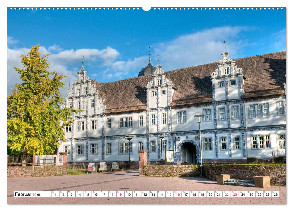 Schlösser und Burgen zwischen Lippe und Weser (CALVENDO Wandkalender 2025)