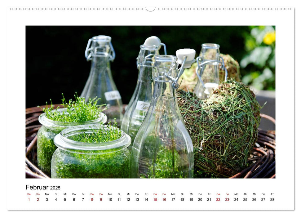 Garten-Idylle 2025 (CALVENDO Premium Wandkalender 2025)