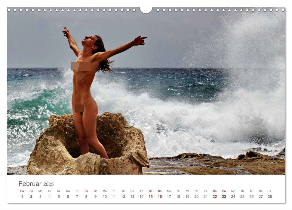 Akt und Meer (CALVENDO Wandkalender 2025)