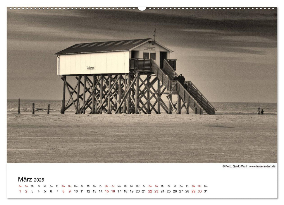 Sankt Peter-Ording. Ein Traum an der Nordsee (CALVENDO Wandkalender 2025)