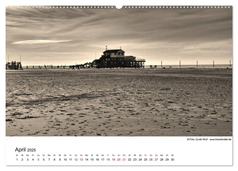 Sankt Peter-Ording. Ein Traum an der Nordsee (CALVENDO Wandkalender 2025)