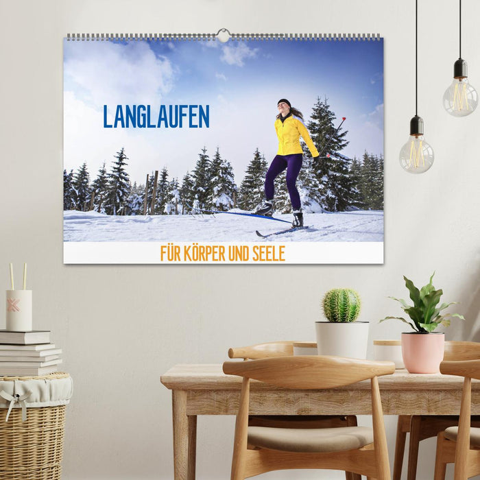 Langlaufen - für Körper und Seele (CALVENDO Wandkalender 2025)