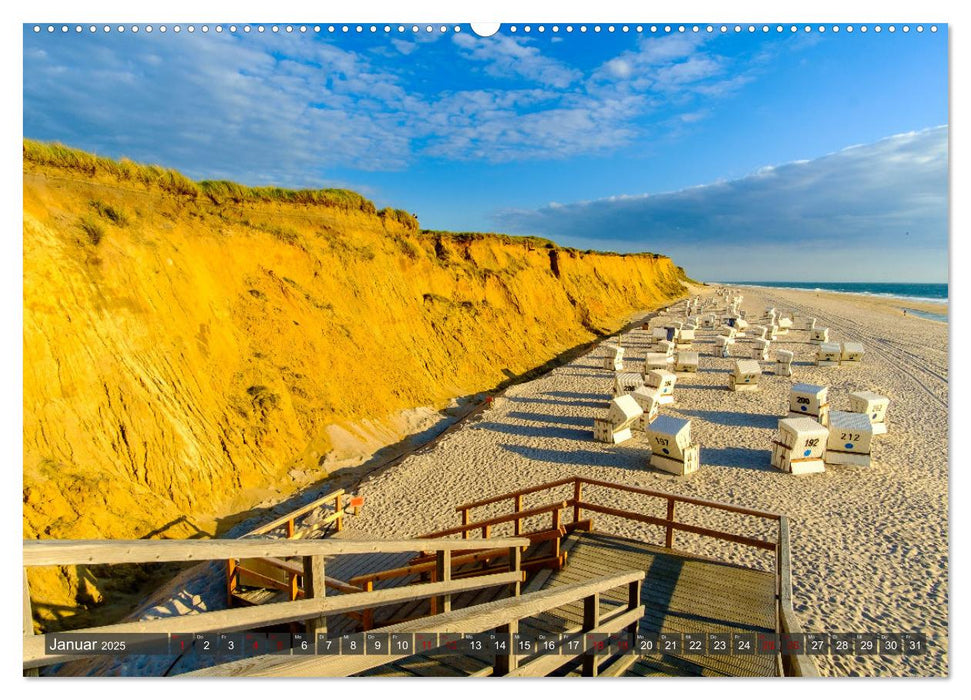 Ein Blick auf die Nordseeinsel Sylt (CALVENDO Premium Wandkalender 2025)