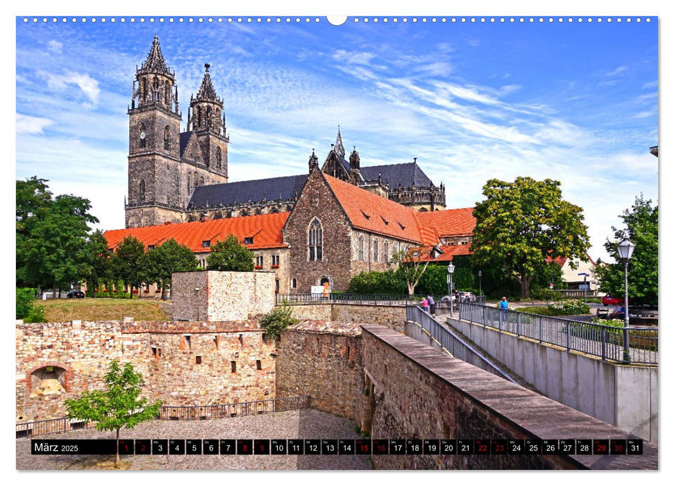 Magdeburger Ansichten (CALVENDO Premium Wandkalender 2025)