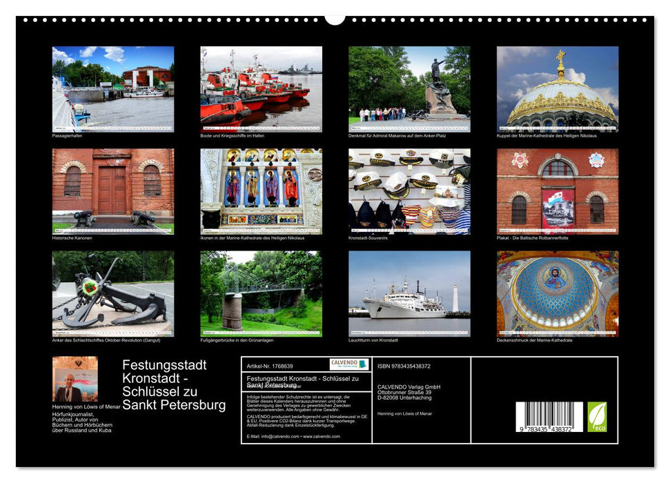 Festungsstadt Kronstadt - Schlüssel zu Sankt Petersburg (CALVENDO Premium Wandkalender 2025)