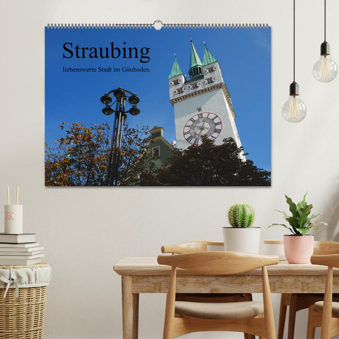 Straubing, liebenswerte Stadt im Gäuboden (CALVENDO Wandkalender 2025)