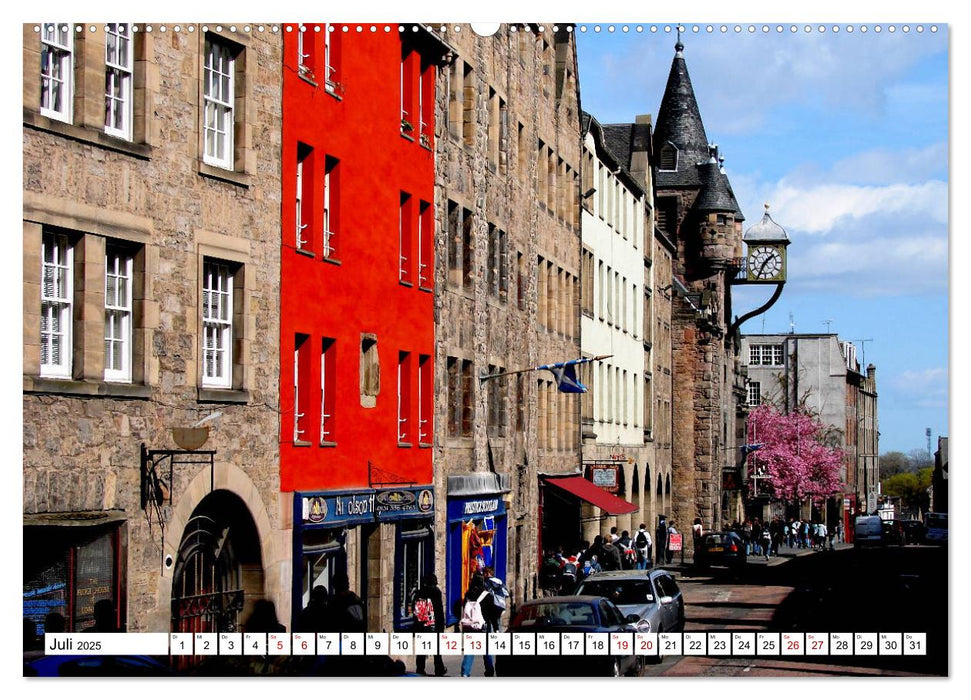 City of Edinburgh - Schottlands prachtvolle Hauptstadt (CALVENDO Premium Wandkalender 2025)