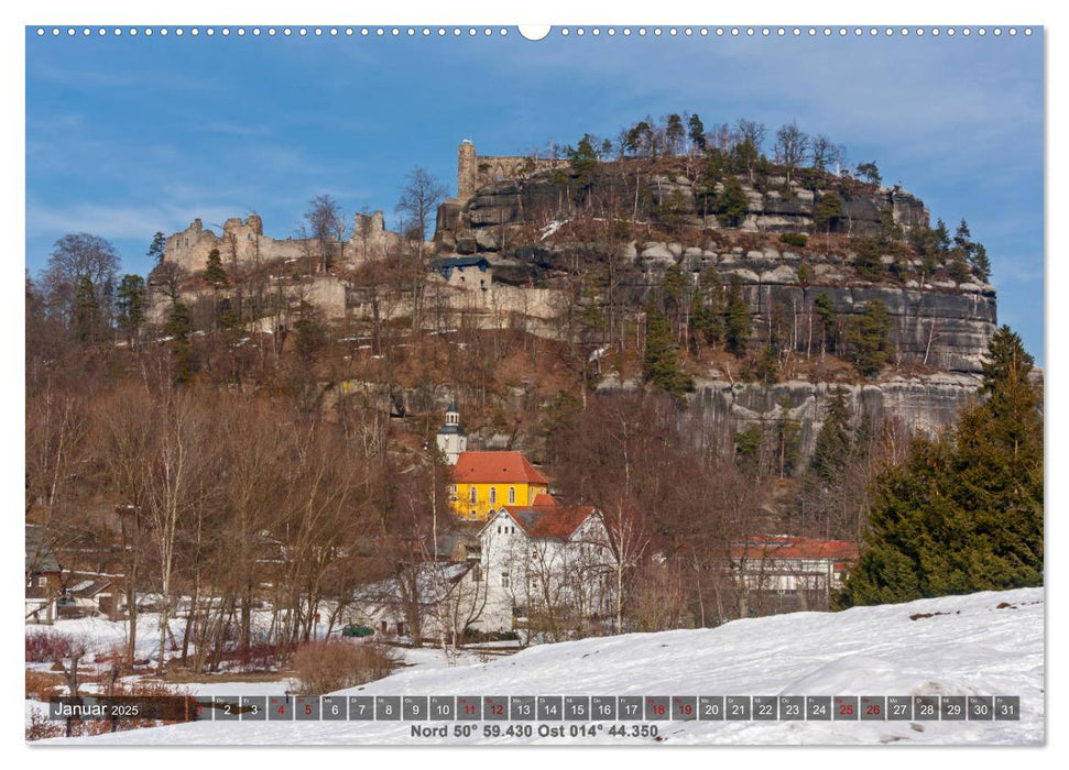 Traumziele in Sachsen (CALVENDO Premium Wandkalender 2025)