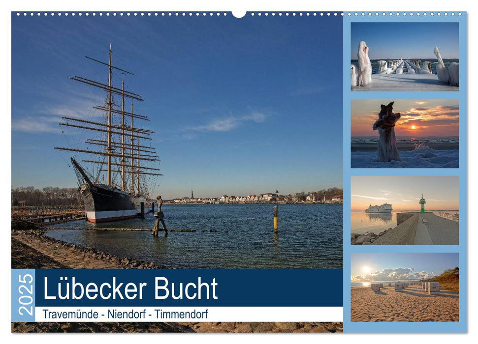 Lübecker Bucht - Travemünde - Niendorf - Timmendorf (CALVENDO Wandkalender 2025)