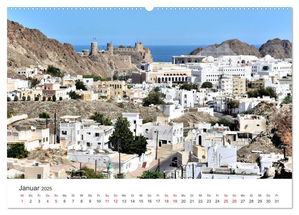 Sultanat Oman - Land des Orients (CALVENDO Premium Wandkalender 2025)