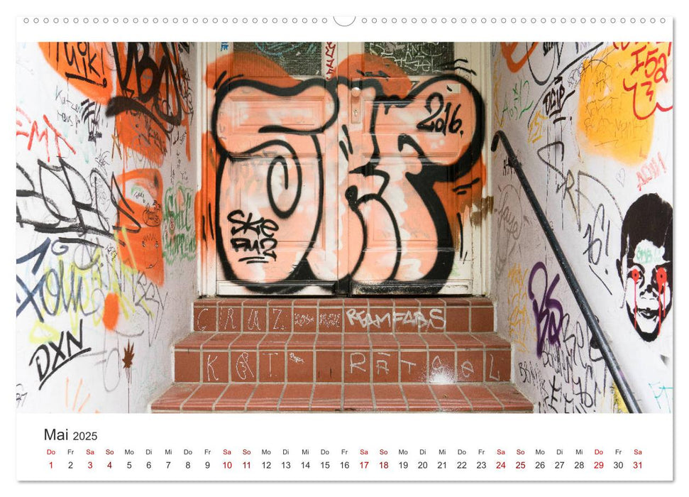 Türen im Schanzenviertel Hamburg (CALVENDO Wandkalender 2025)