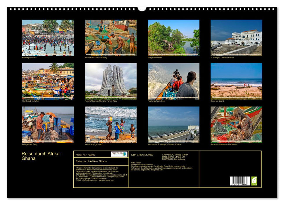 Reise durch Afrika - Ghana (CALVENDO Wandkalender 2025)