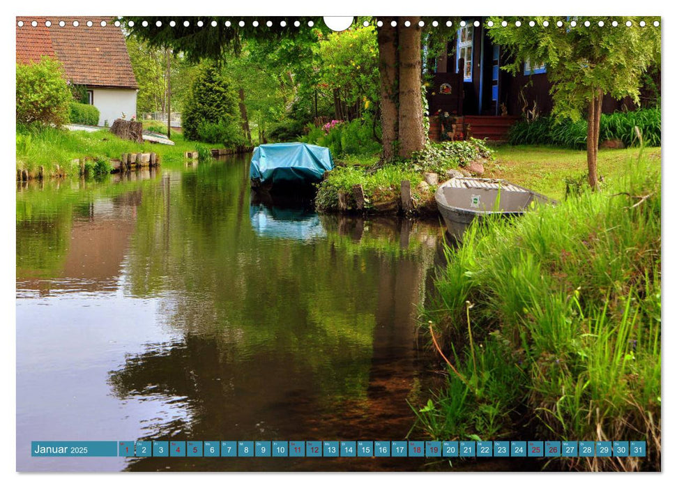 Spreewald - Idyllische Heimat der Sorben (CALVENDO Wandkalender 2025)