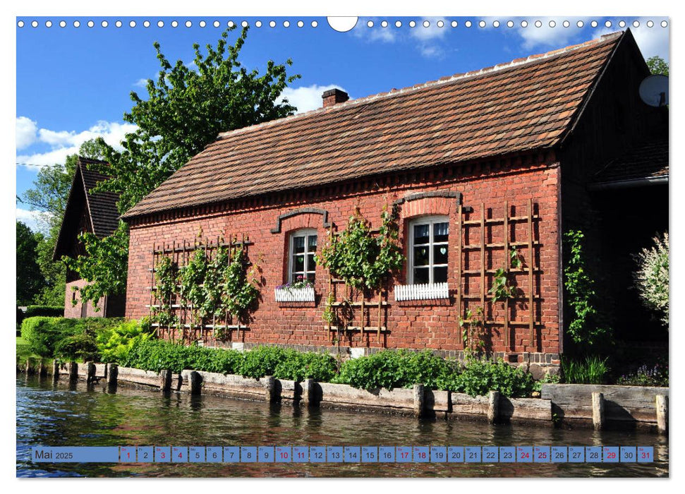 Spreewald - Idyllische Heimat der Sorben (CALVENDO Wandkalender 2025)